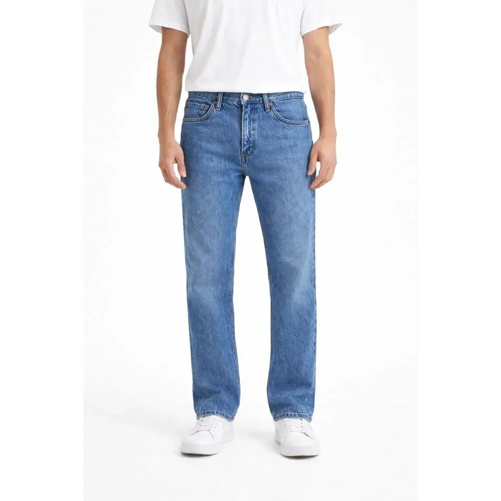 Levis 505 Jeans 32x32 Light Wash Straight Leg Classic Denim Mens